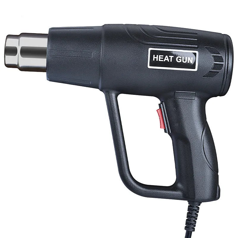 2000W industrial hot air tool with grid air outlet, anti-slip thermal insulation shell, and two-gear temperature control switch