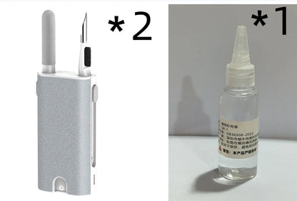 Premium 5-in-1 Screen and Electronics Cleaning Kit with Soft Flocking Sponge, High-Density Brush, and More for Phones, Tablets, Laptops, and Other Devices