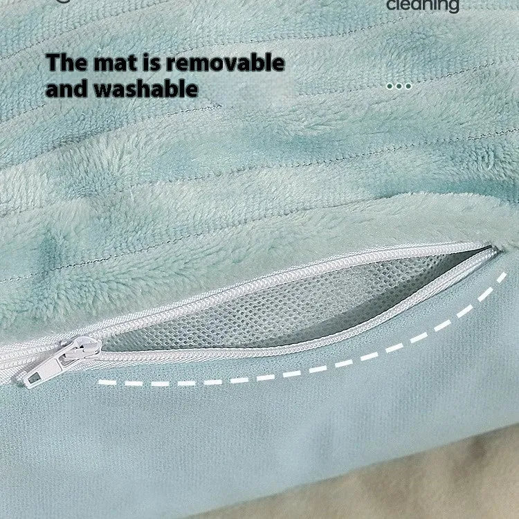 Morandi colour pet bed with removable washable cover, shown in M and L sizes for dogs up to 30kg