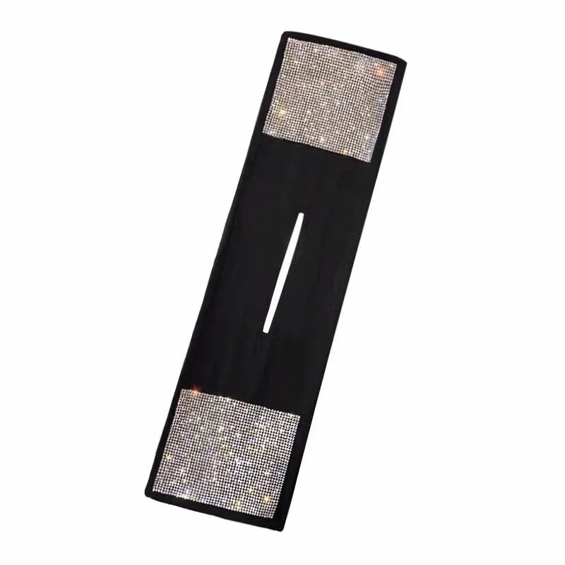 Korean style bowknot hairband with rhinestone accents in black, white, and red