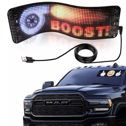 Programmable Car LED Sign with full-color display and smart app control