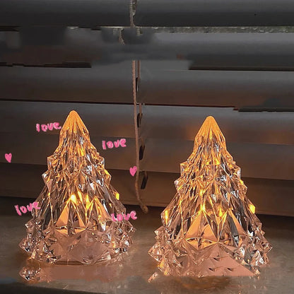 Iceberg-shaped LED night light with crystal construction and 7 colour options measuring 15cm height