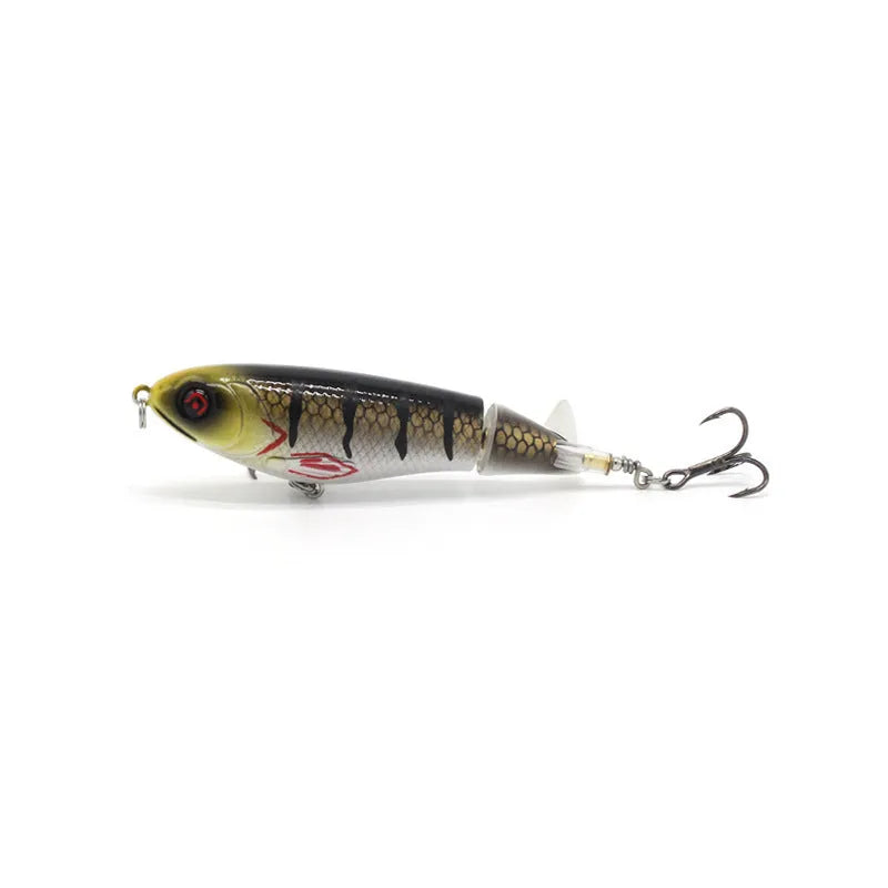 7.5cm road fishing bait showing bionic design with colour variants and 8g weight