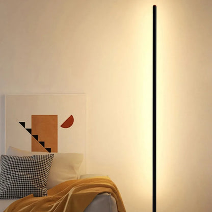 Aluminium alloy vertical floor lamp with USB plug-in, sizes 25cm, 50cm, and 100cm, for home or hotel use