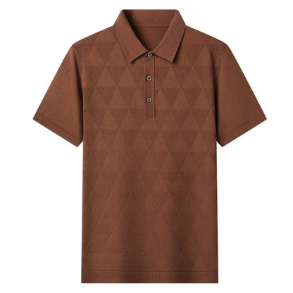 Men's thin ice silk short sleeve t-shirt in quick-drying knitted fabric showing colour options