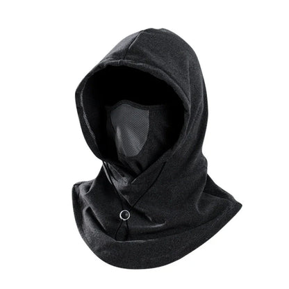 Premium fleece face mask and neck warmer with 360-degree coverage, adjustable drawstring, and versatile design for winter outdoor activities