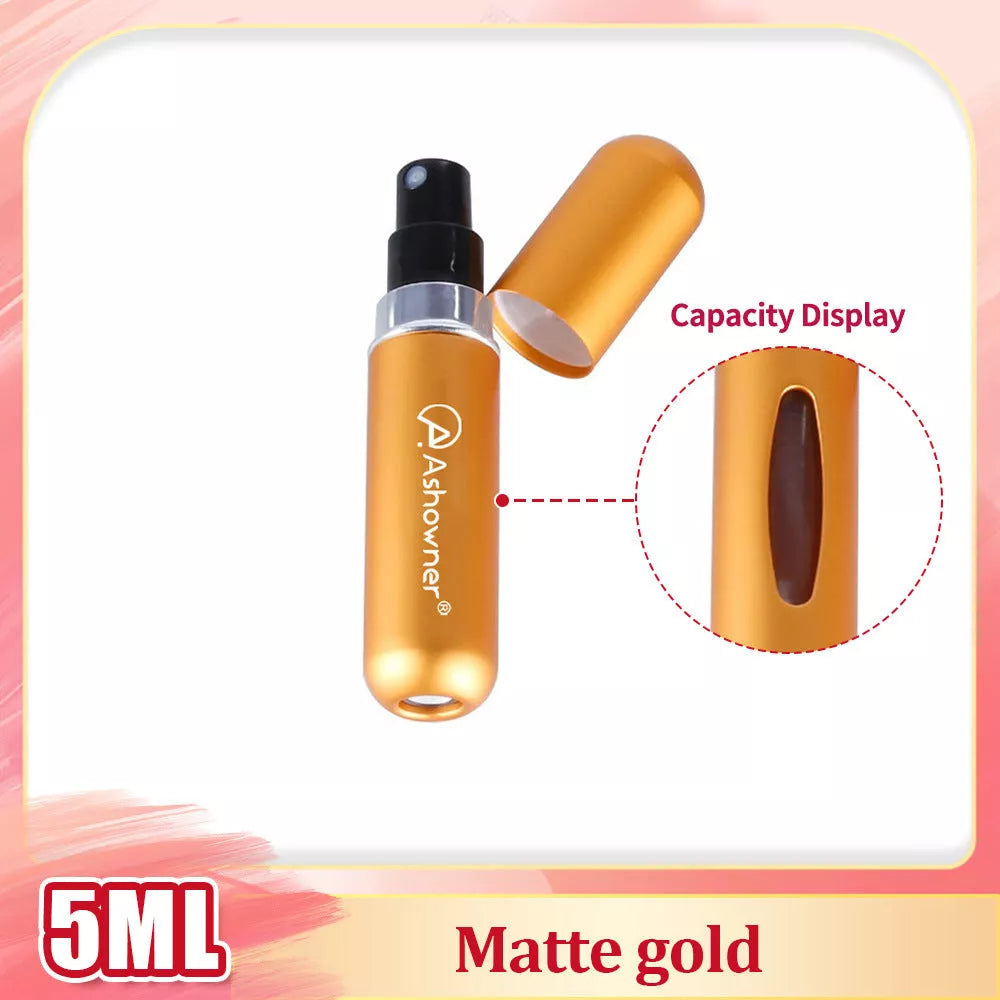 Mini Portable Perfume Bottle Spray in various colors and sizes for on-the-go fragrance