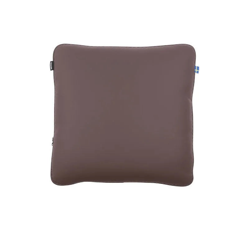 Volvo car headrest neck pillow and lumbar support cushions in brown, black, beige and coffee colours