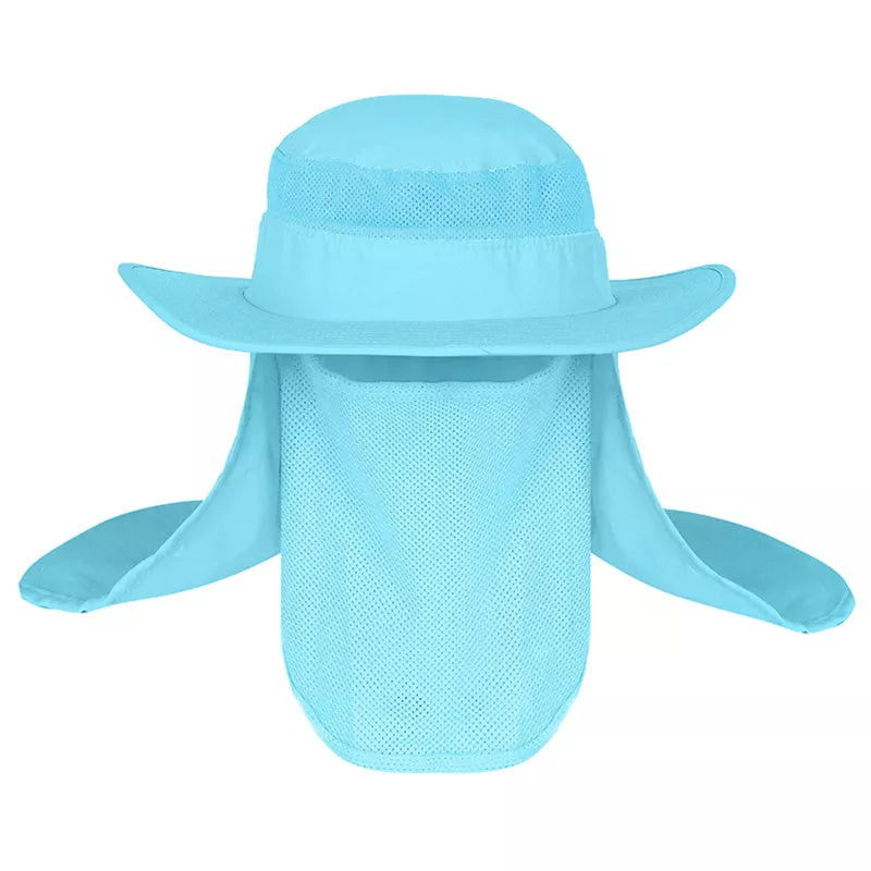 Fisherman's hat with full sun, water, and UV protection in various colors