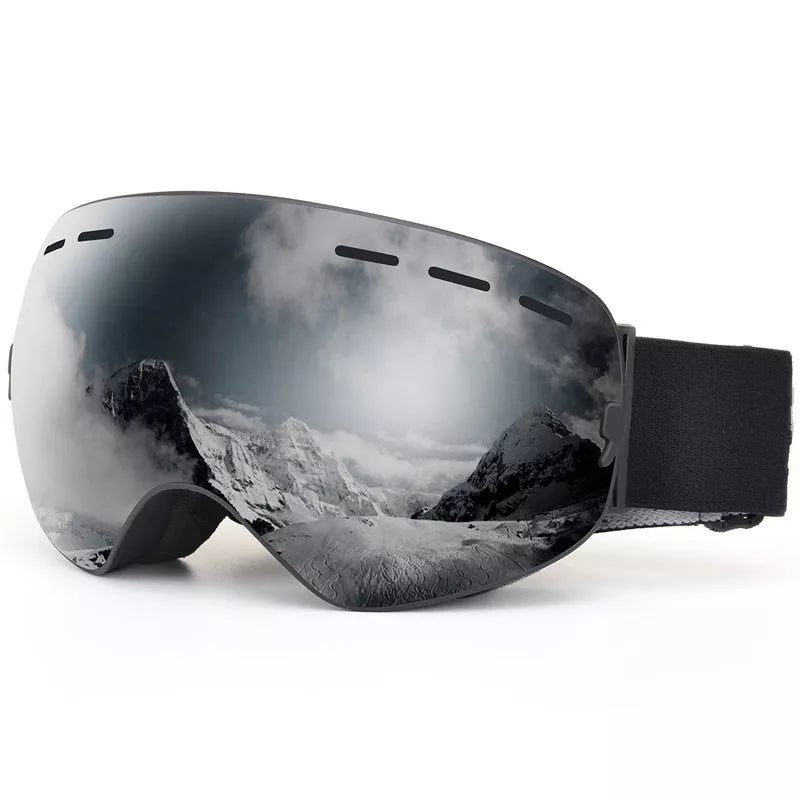 HX18 Edge Ski Goggles with anti-fog coating and windproof design