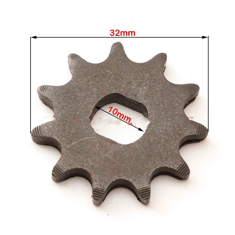Cast iron 11-tooth motorcycle gear for 25hT8F chain reduction systems