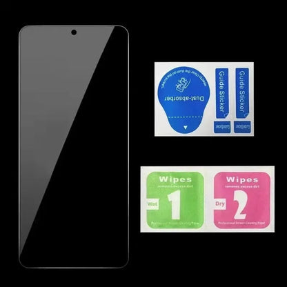 Minimalist anti-spy privacy screen protector for Xiaomi Poco and Redmi Note mobile phones.