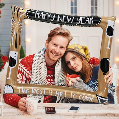 150cm Christmas inflatable photo frame made from PVC for holiday photography