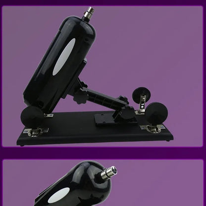 Bobb women's automatic telescopic thrusting sex tool in purple colour showing PVC construction