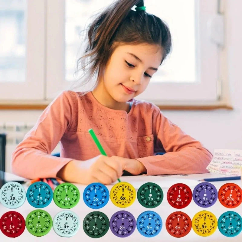 Hhomeenjoy Colorful Math Fact Fidget Spinners - Interactive Learning Toys