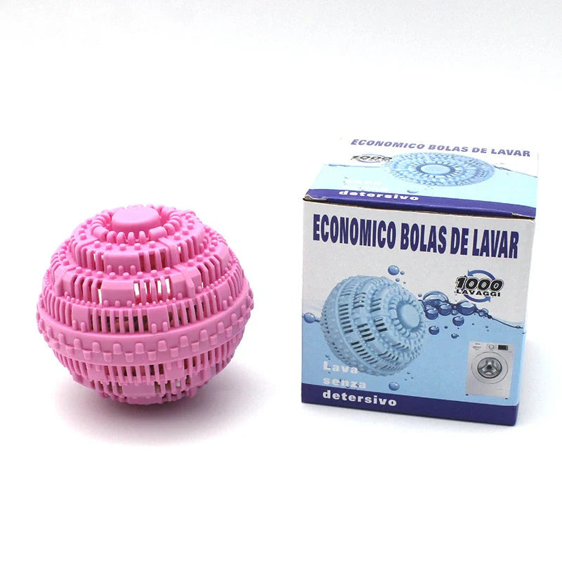 Laundry Ball Decontamination Anti-Winding Artifact in blue, pink, white, and green