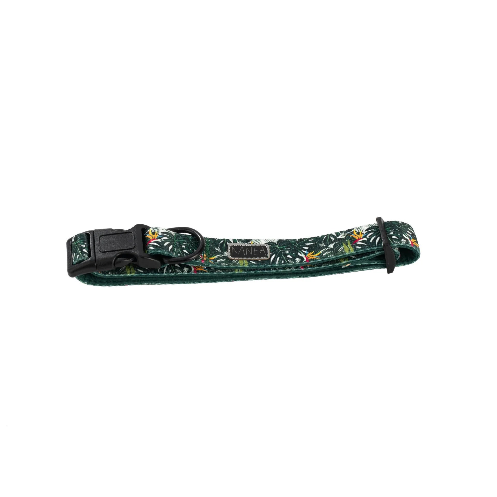 Six-piece adjustable cloth pet harness set with 1.5m haulage rope, collar, pick-up bag, bow tie, and triangular scarf
