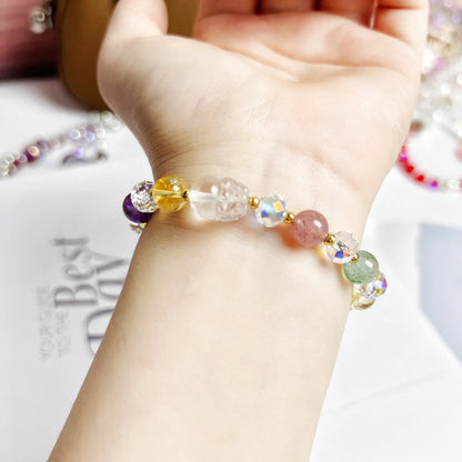 Phoenix Nine Tail Fox crystal bracelet with adjustable closure in various colour options