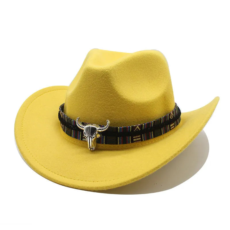 Western cowboy hat with bell crown design in polyester fabric, adjustable 56-58cm fit, shown in army green colour