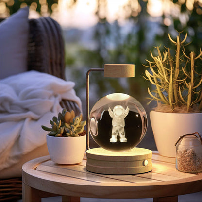 Captivating Crystal Ball Dinosaur Nightlight with Warm, Soothing Glow