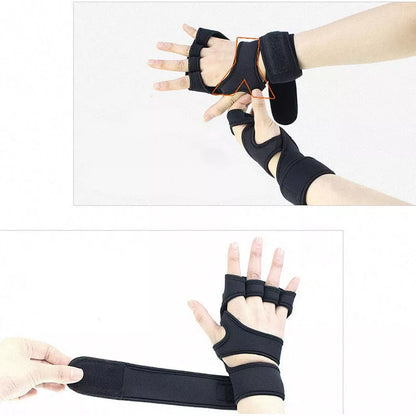 Sports half-finger gloves with non-slip silicone palm for fitness activities