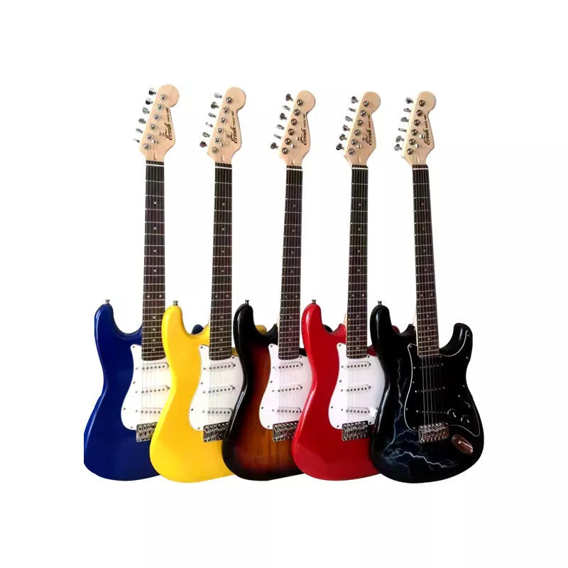 Genuine Electric Guitar ST Lightning Style for beginners in multiple colors