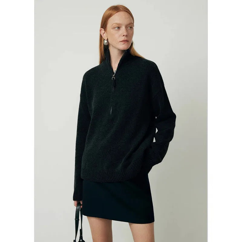 Loose lapels wool bandage dress in black or mountain rain grey with long sleeves for autumn and winter wear