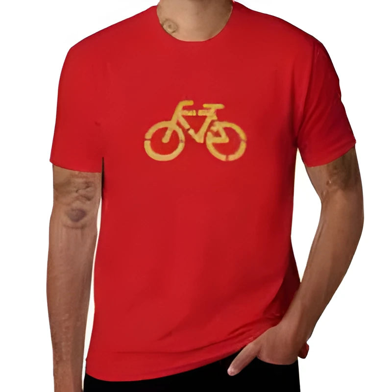 Men's printed pattern round neck short sleeve t-shirt in loose fit with polyester mesh fabric