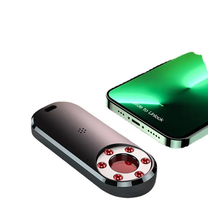 AK400 portable infrared detector for anti-monitoring with compact rectangular design and USB connection