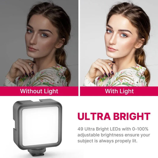 Multifunctional photography and video live VLOG suite with 2985-set colour tripod on stable surface