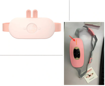 Nuan M32 pink heating belt for menstrual cramps, 176x112x32mm with USB cable and 3-gear control