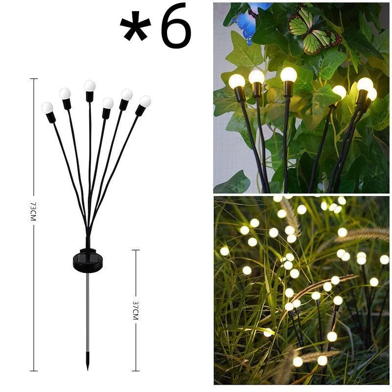 Solar-powered ground plug lawn light with automatic dusk-to-dawn operation and multiple head configurations