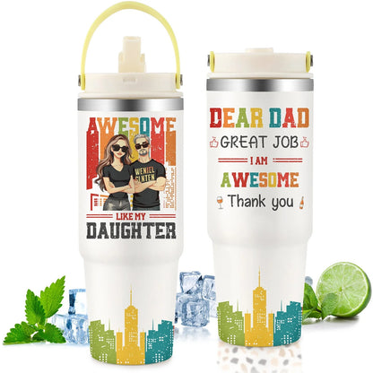 Premium 30oz stainless steel insulated cup in various colors, keeping drinks hot or cold for hours.