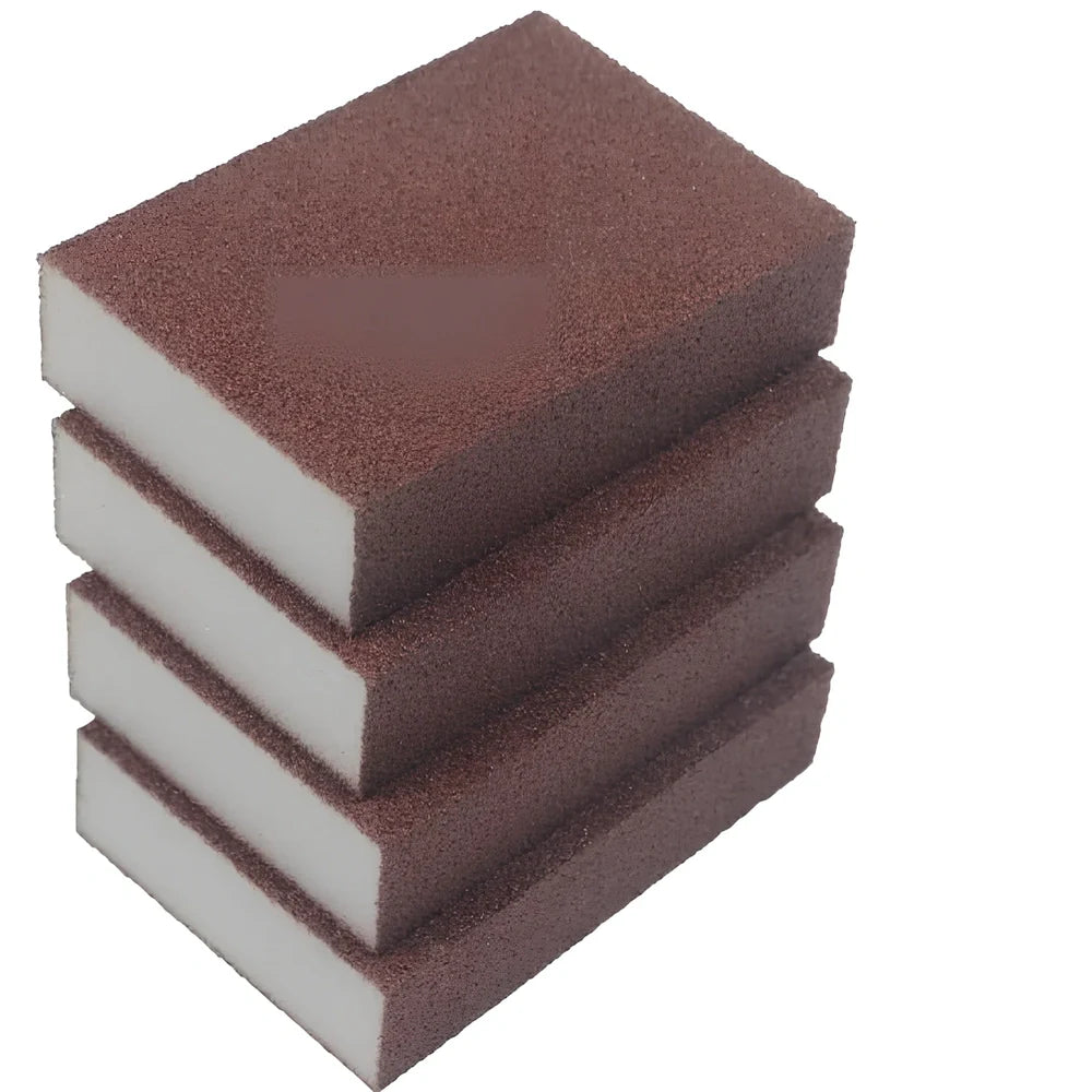 Magic eraser cotton nano emery sponge measuring 10x7x2.5cm with integrated 7cm steel ball for kitchen cleaning