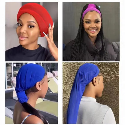Breathable elastic wig mesh cap with oversleeve design in multiple colour options