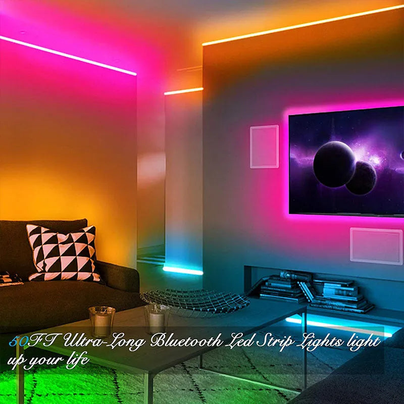 LED5050RGB44 Bluetooth smart app remote control 12V light bar with RGB colours and IP65 waterproof option