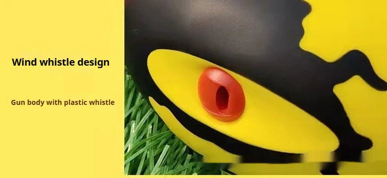 Red and yellow torpedo-shaped rocket javelin ball toy for children's outdoor throwing games