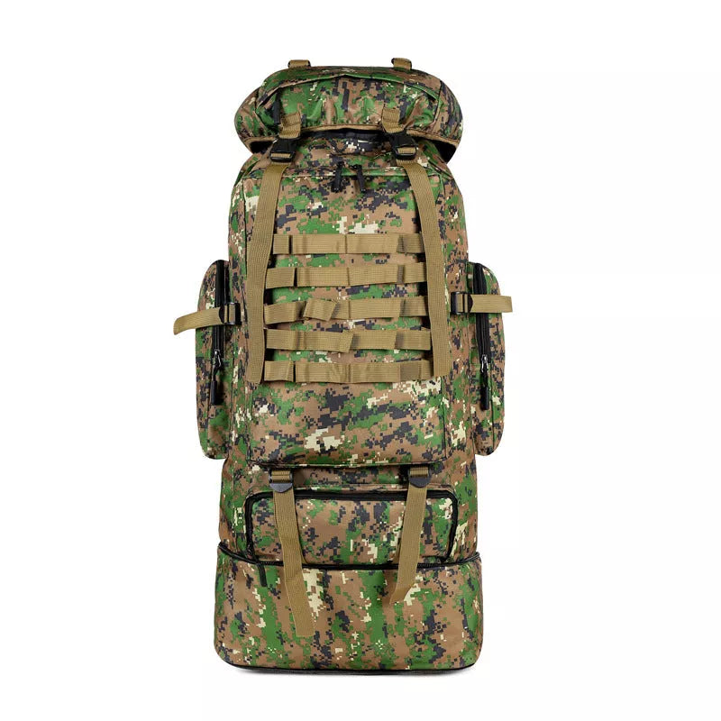 Durable Oxford Cloth Large Capacity Outdoor Sports Mountaineering Bag in camouflage pattern