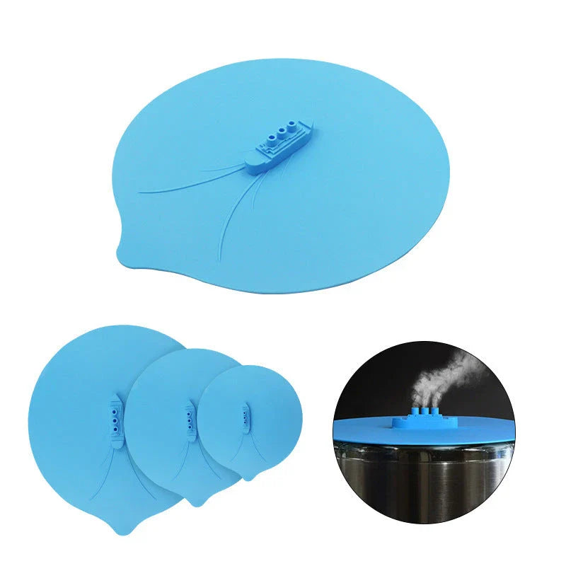 Versatile Silicone Pot Lid - Innovative Kitchen Accessory with Steam Release Ports