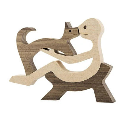 Wooden Nordic Style Animal Ornament for office desk decoration