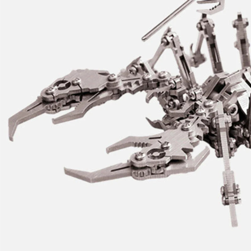 Stunningly detailed 3D metal puzzle featuring a fire-breathing ice dragon and scorpion king design