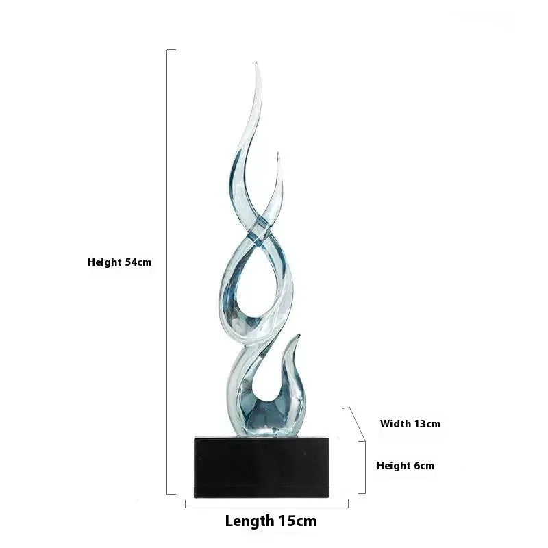 Festival high-rise decoration crafts in resin with custom colour options and modern minimalist design