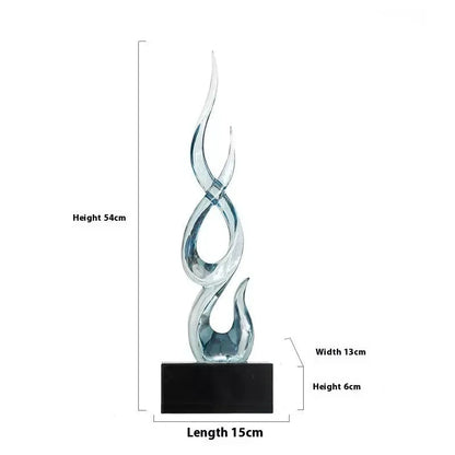 Festival high-rise decoration crafts in resin with custom colour options and modern minimalist design