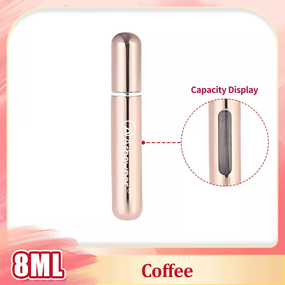 Mini Portable Perfume Bottle Spray in various colors and sizes for on-the-go fragrance