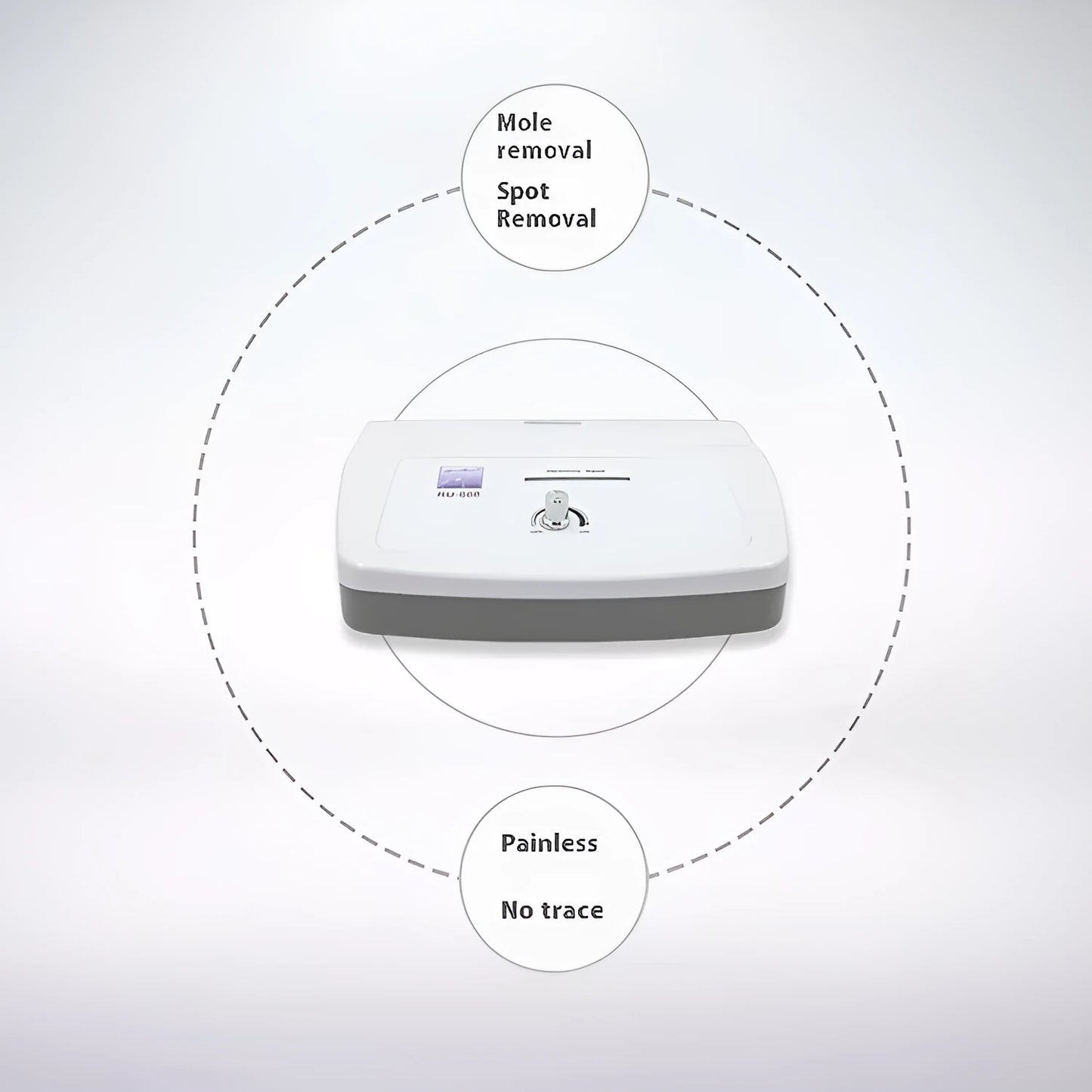 White commercial spot removal pen electronic beauty device for professional salon mole removal procedures