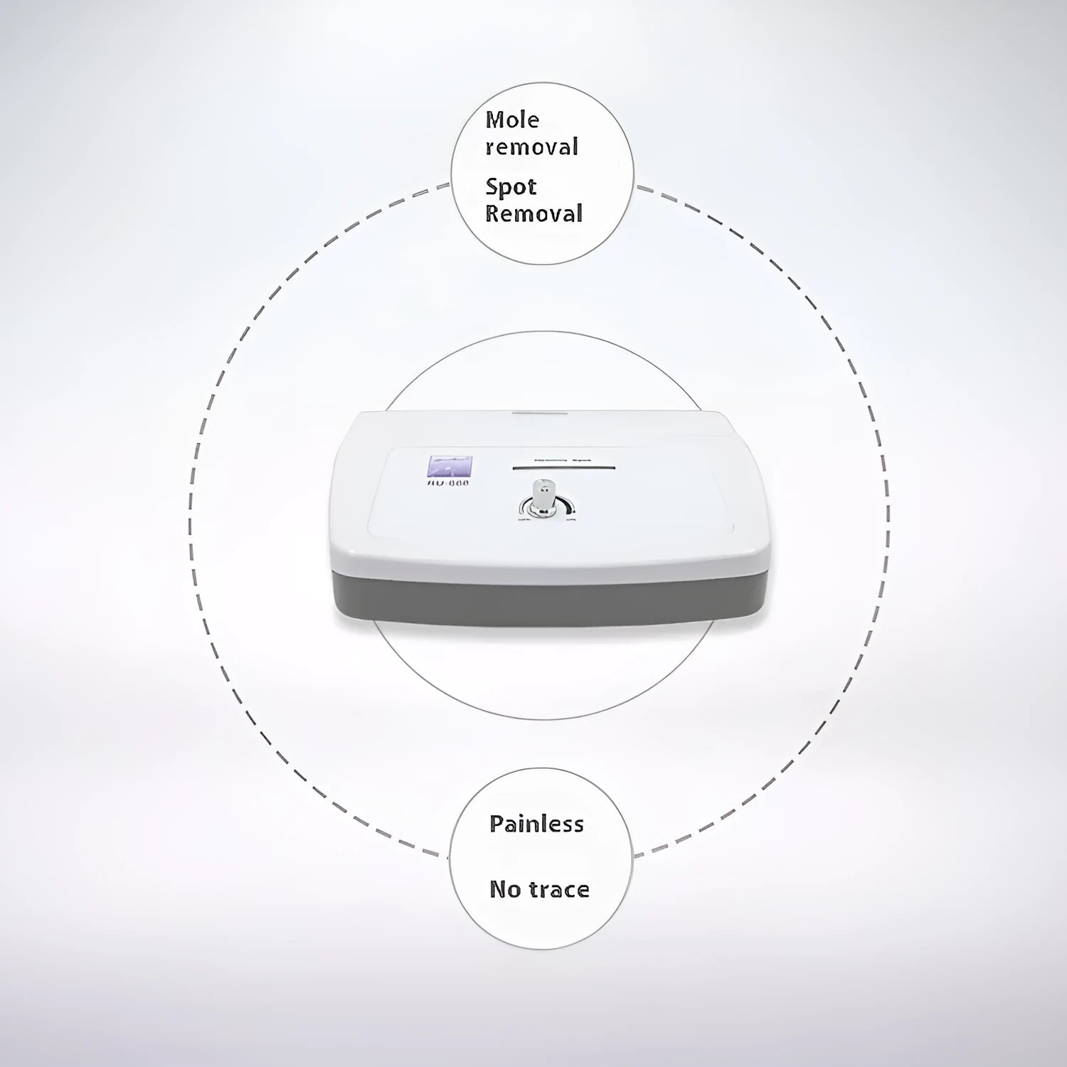 White commercial spot removal pen electronic beauty device for professional salon mole removal procedures