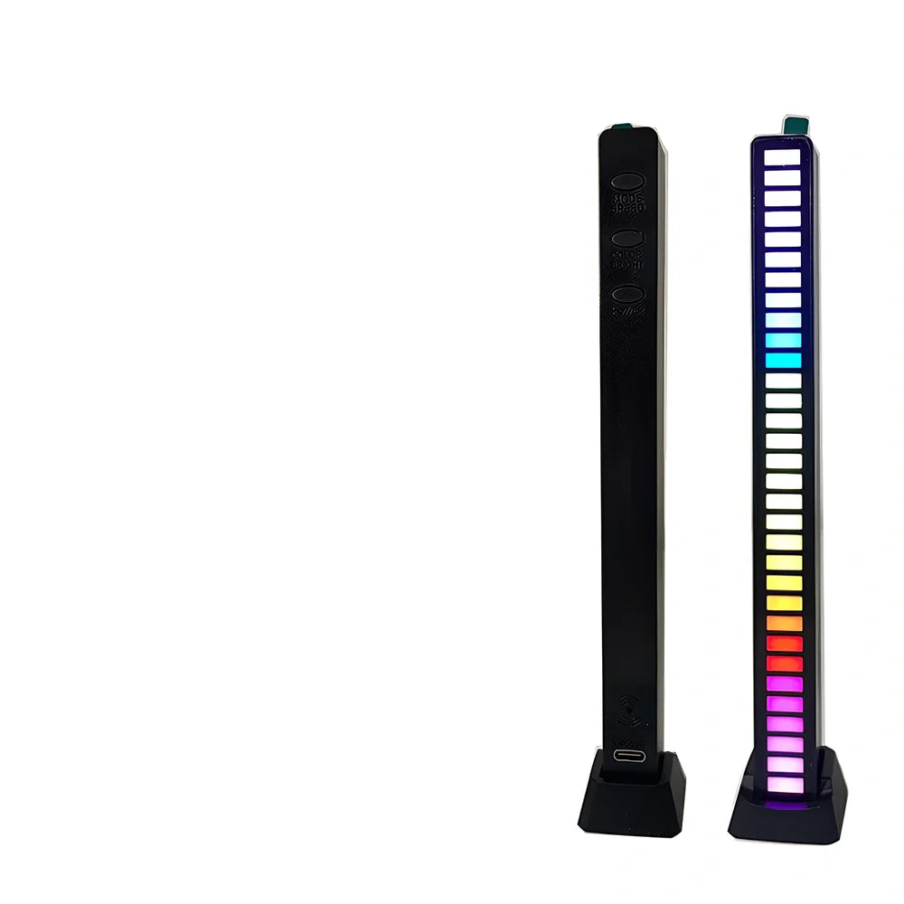 Voice control car atmosphere light bar with music rhythm sync feature and acrylic shell