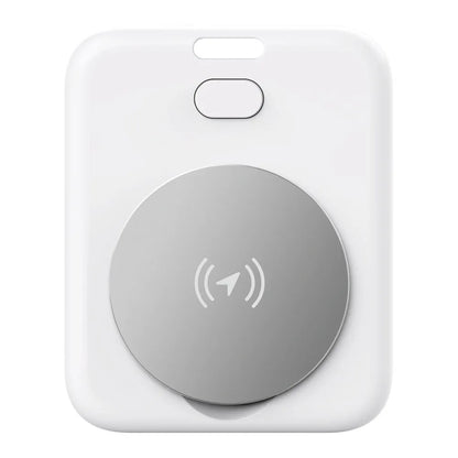 White ABS plastic pet tracking device with portable design for Apple users