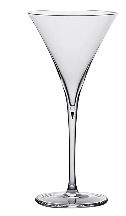Creative transparent lead-free glass cup with seamless flat base for cocktails, 210ml capacity