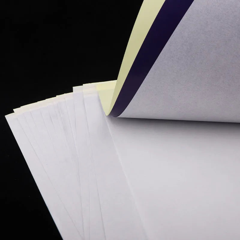 Tattoo transfer paper quadruple copy A4 sheets with transfer paste gel for clear stencil creation